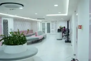 First-floor wellness and women’s healthcare area at Khushi Fertility & IVF Centre, Bengaluru